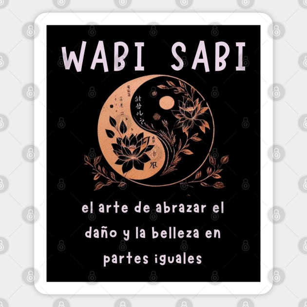 Cita filosófica de Wabi sabi para los amantes de Japón Magnet by CachoGlorious